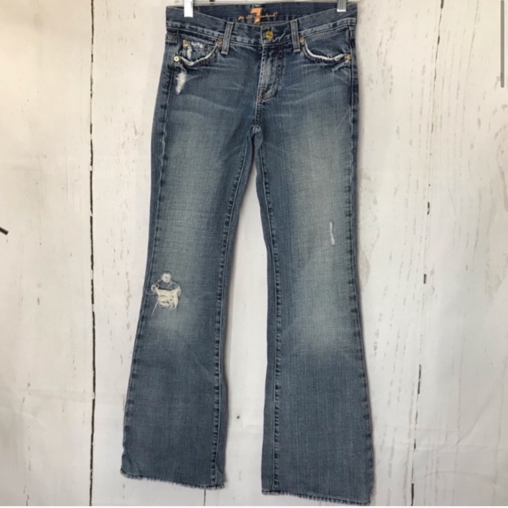 7 for all mankind flare leg jeans